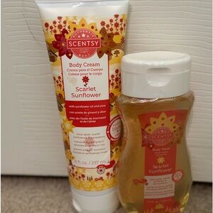 SCENTSY Sunflower Body wash & Body Cream NEW